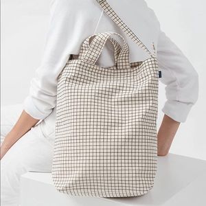 BAGGU Duck Bag - Grid Pattern